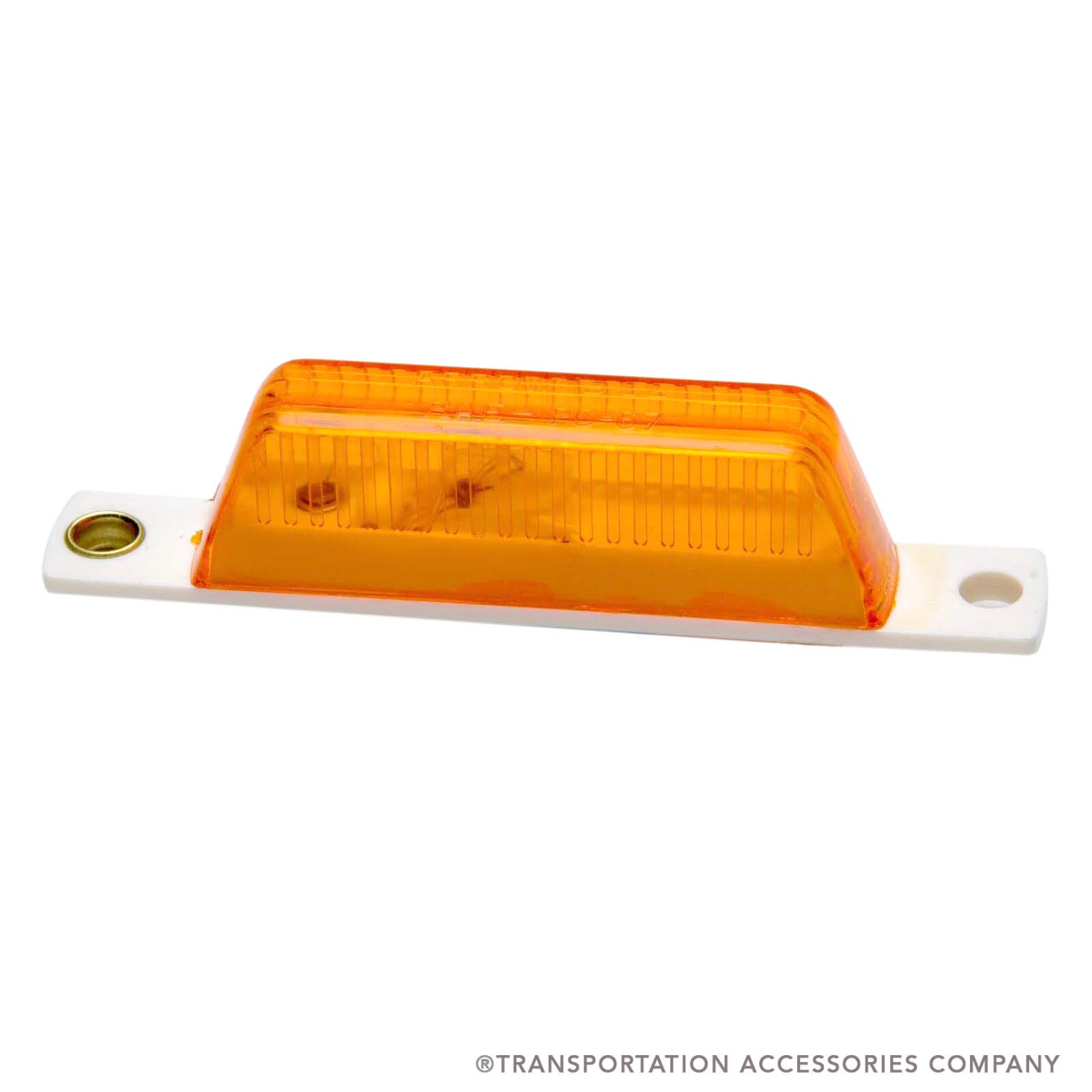 052A Arrow Thin Amber Plastic Marker Lamp