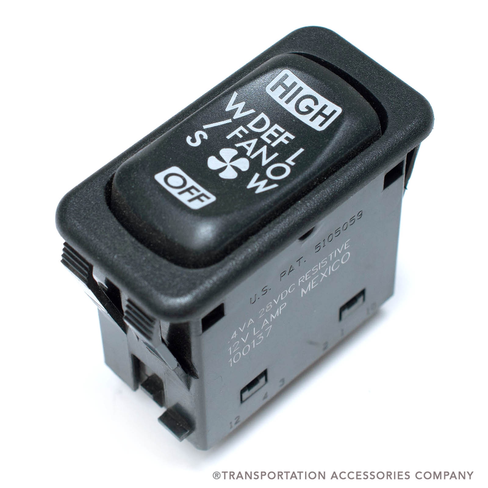 100137 - Windshield Defroster Switch for Thomas C2