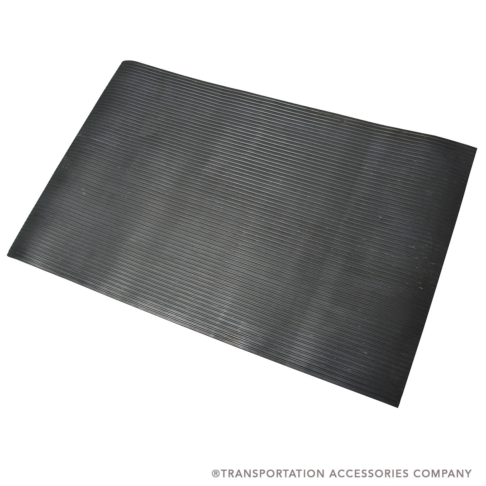 10033028 Ribbed Black Flooring 38-1/4" x 58"