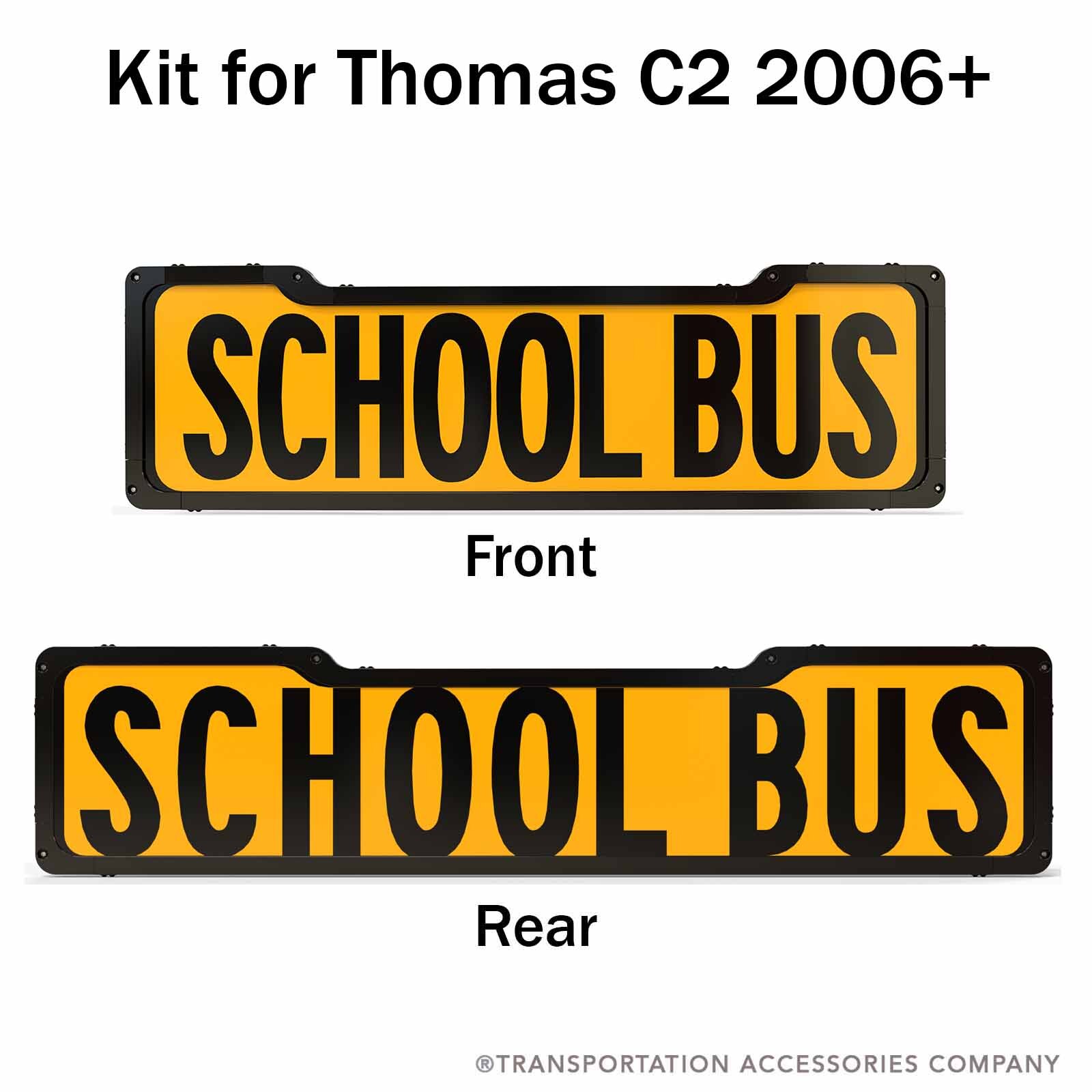 100823 First Light Illuminated School Bus Sign set for Thomas C2