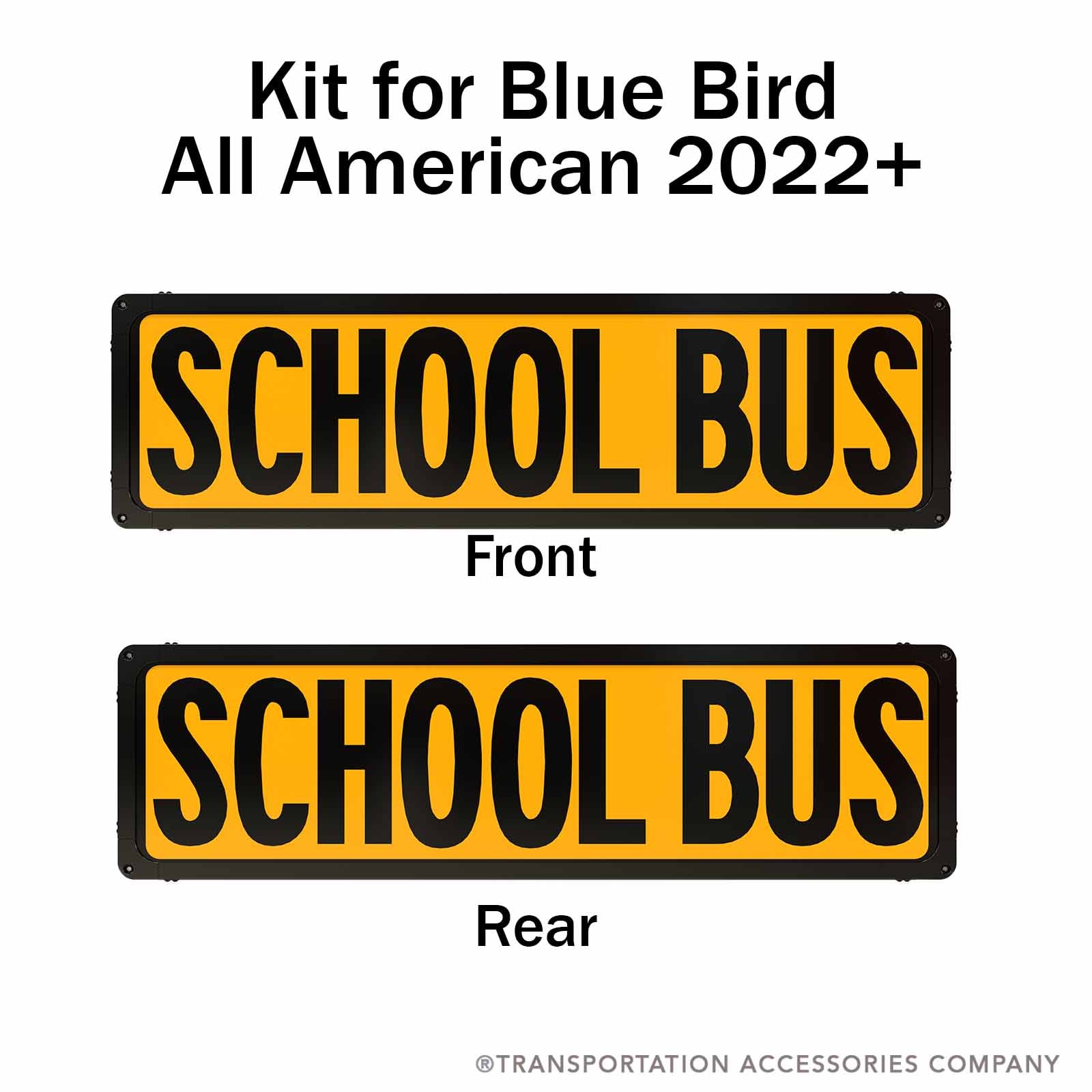 103353 First Light Illuminated Sign Kit for Blue Bird All American 2022+