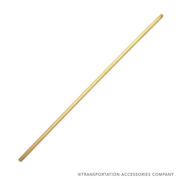 114H Wood Broom Handle w/Cut Threads (48") TAC Bus Parts