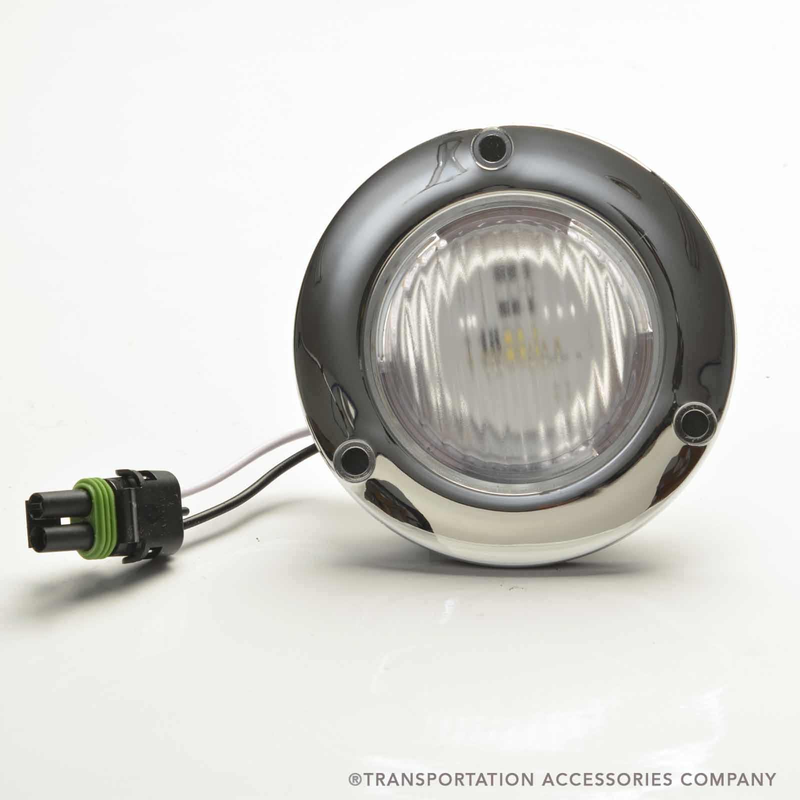 1424-BB LED Stepwell Lamp with Flange and Blue Bird Plug