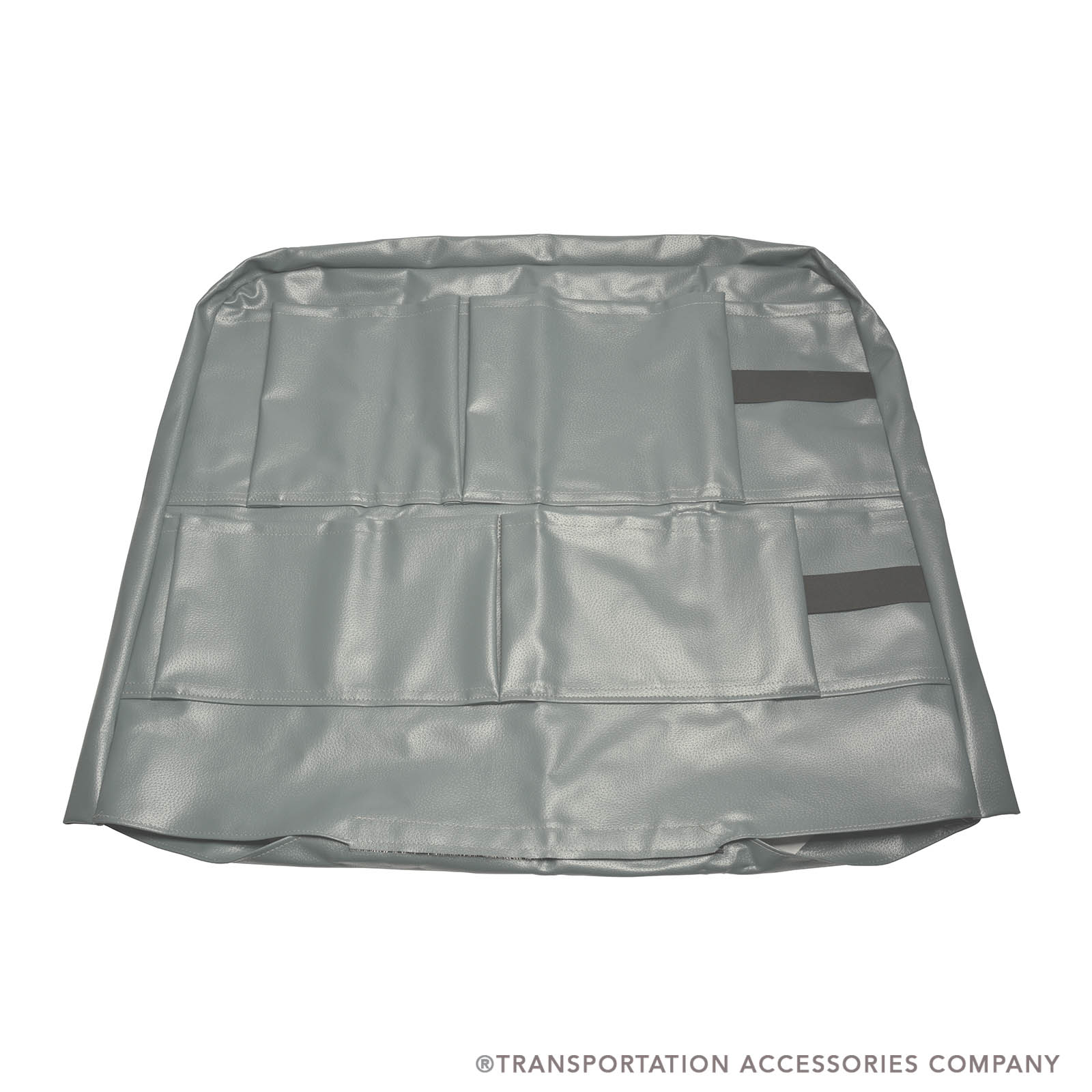 172239-0130P 39" Blue Bird Proform Gray Velcro 5-Pocket Barrier Cover for NY Highback 2010+