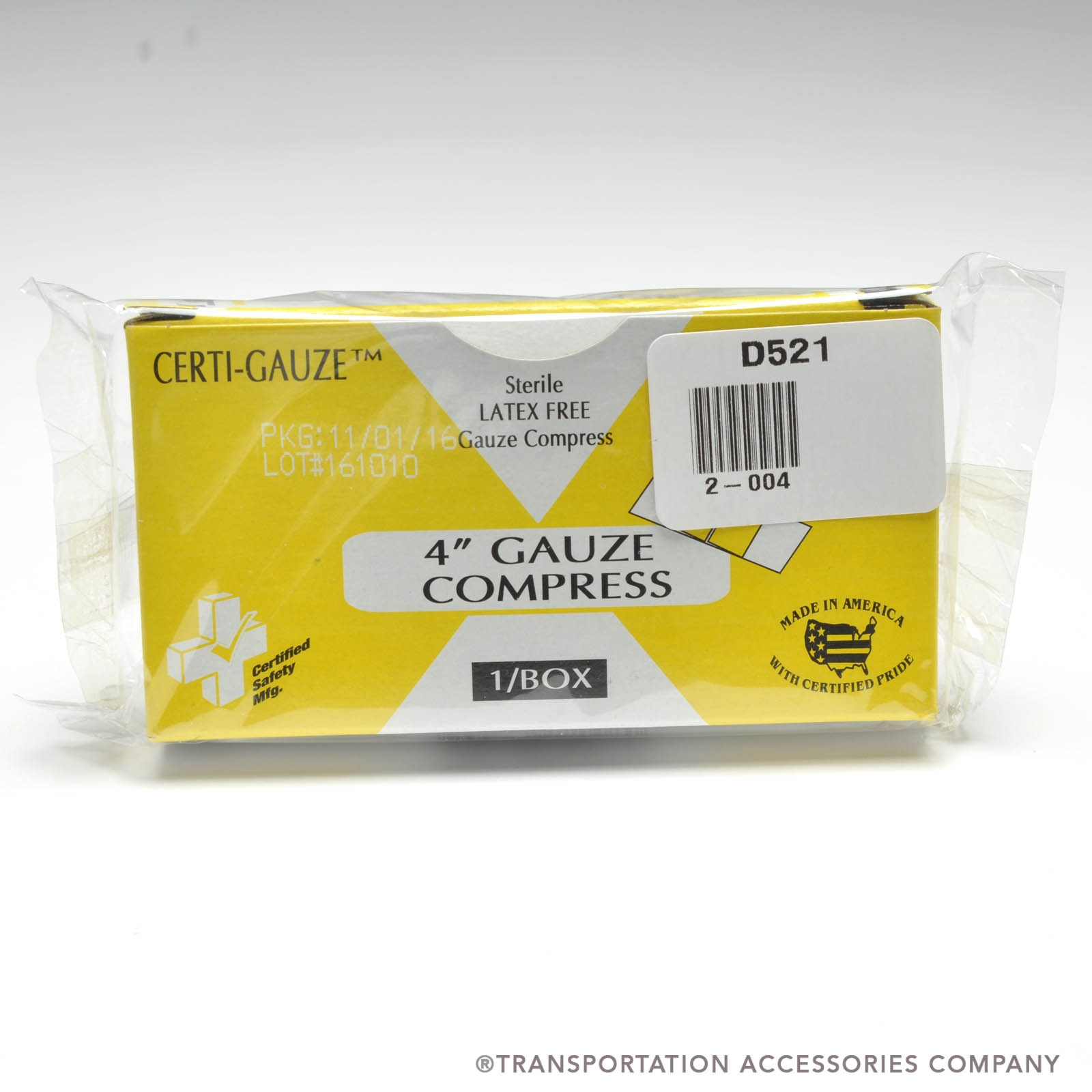2-004 4" X 72" Bandage Compress (1/Box)