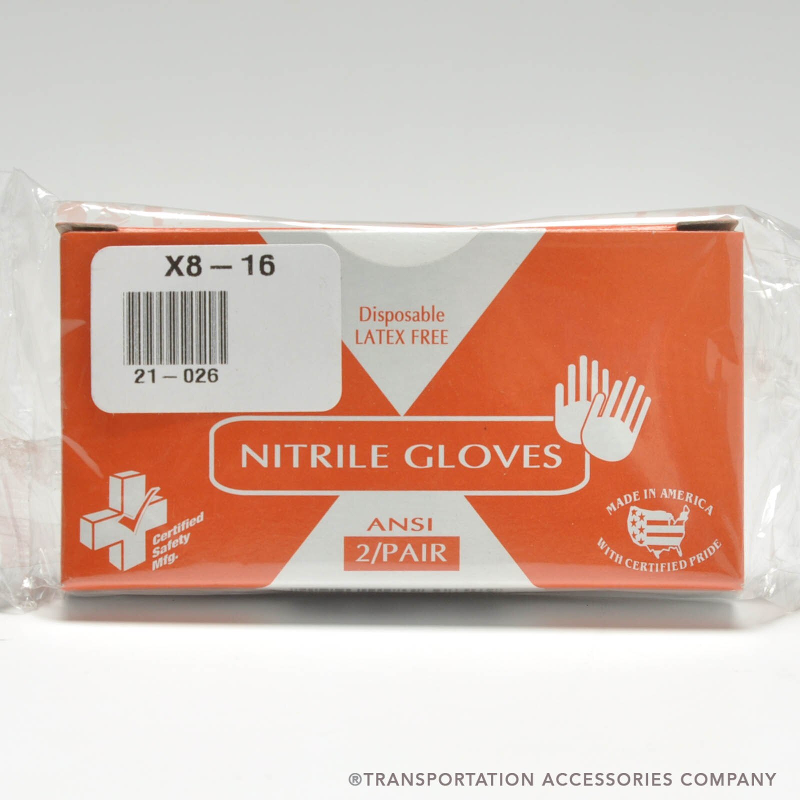 21-026 Nitrile Gloves (2 Pairs/Box)