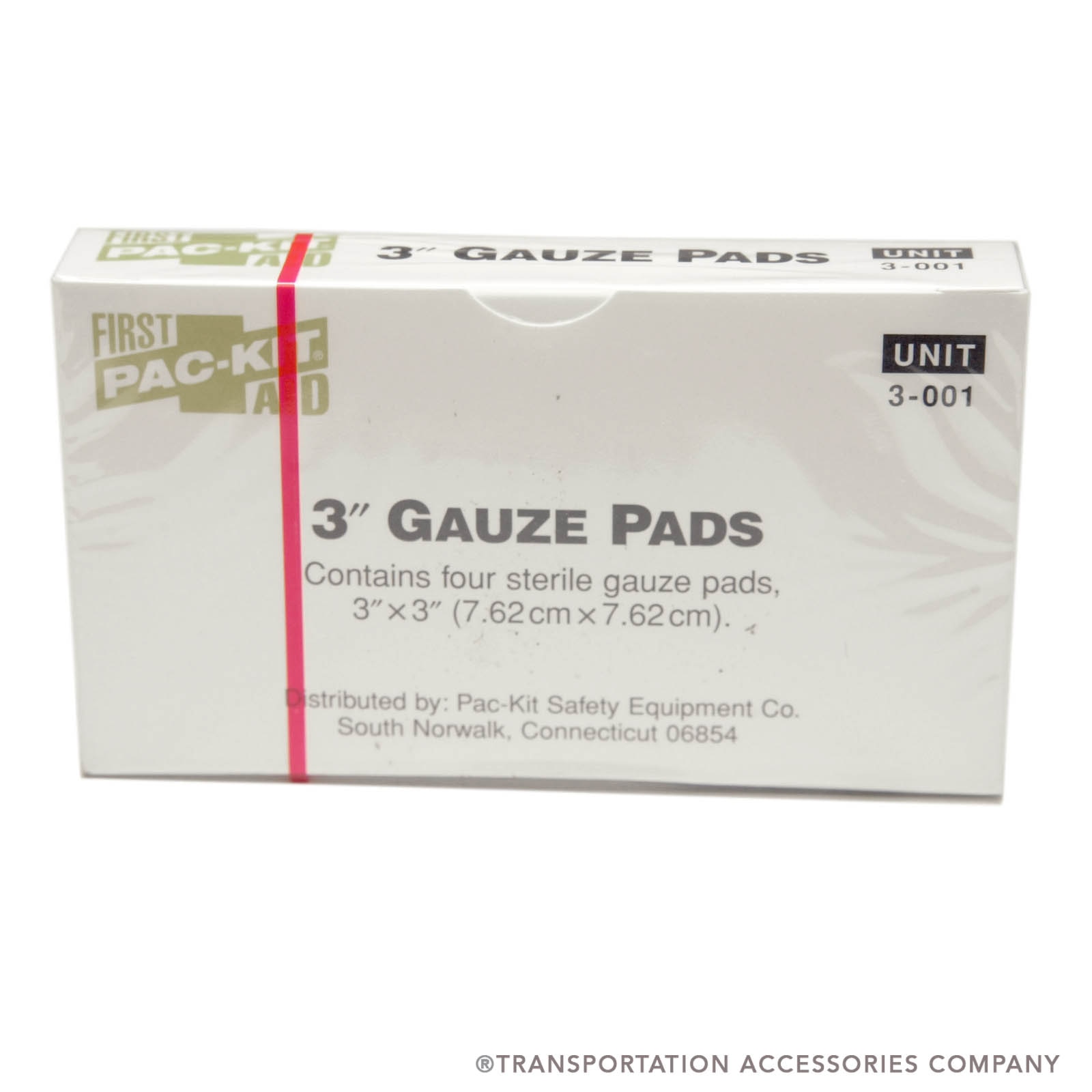 3-001 Gauze Pads 3" x 3" (4/Box)