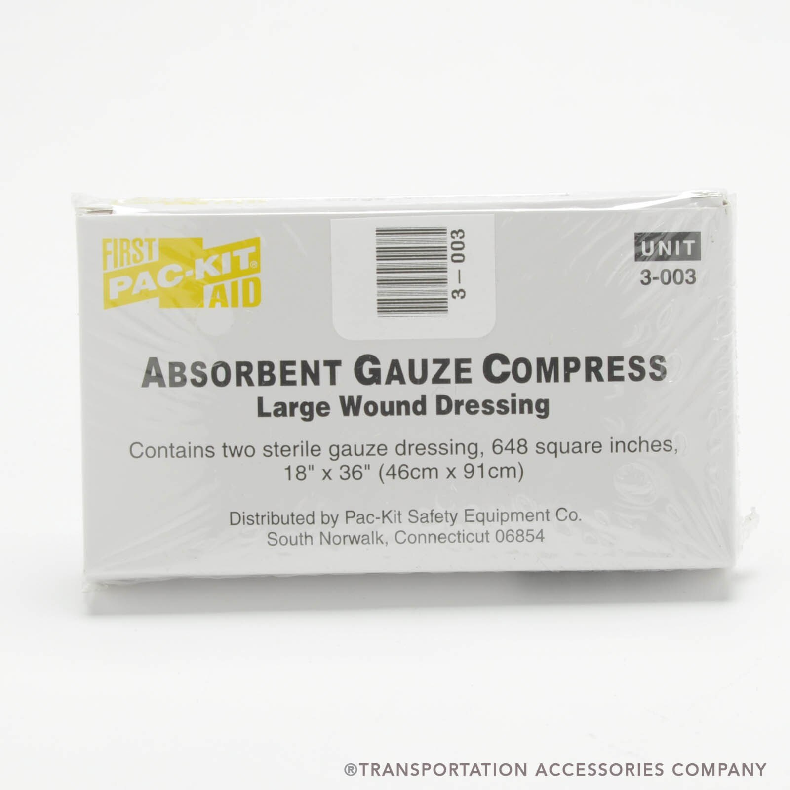 3-003 Gauze Pads 18" x 36" (2/Box)