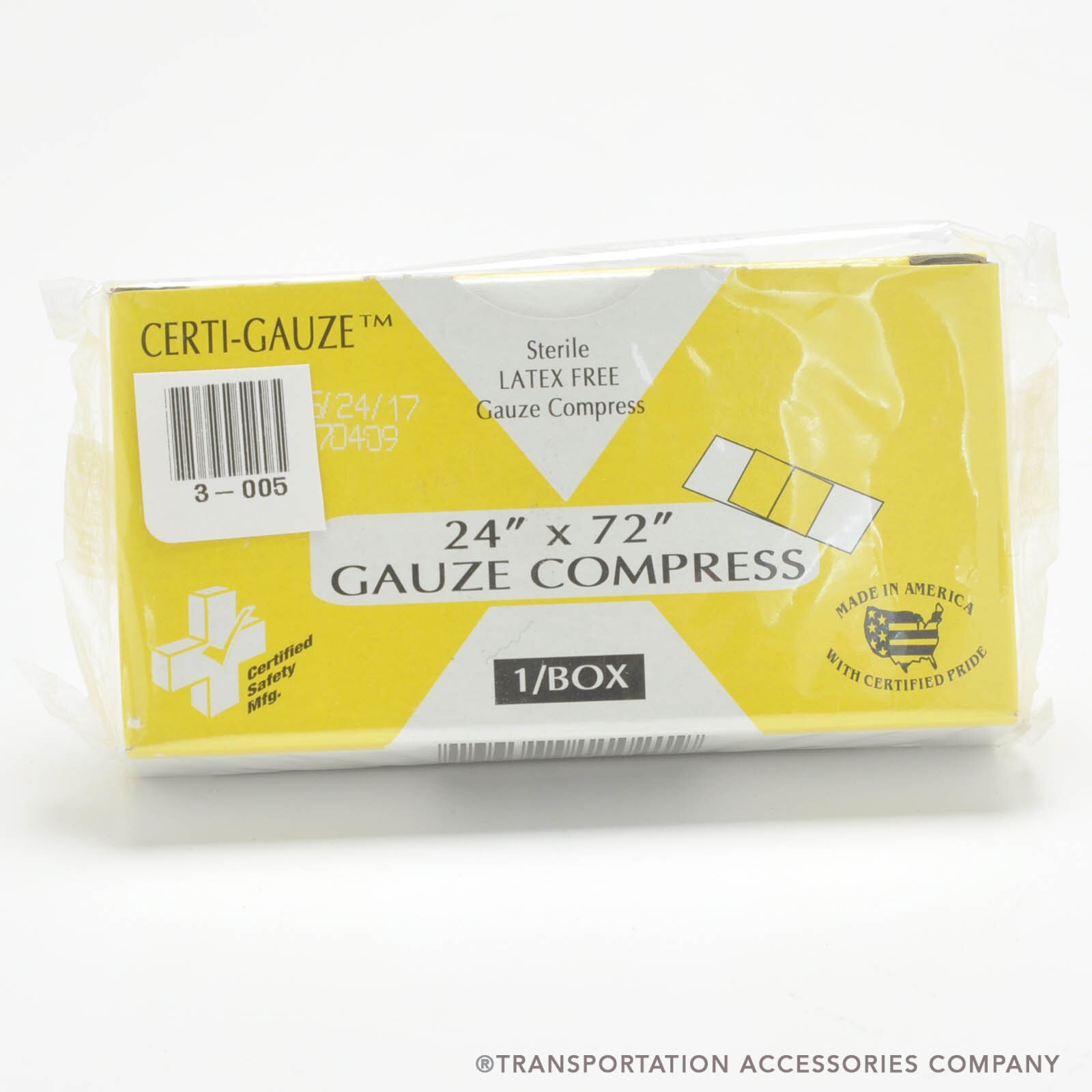 3-005 Gauze Pad 24" x 72" (1/Box)