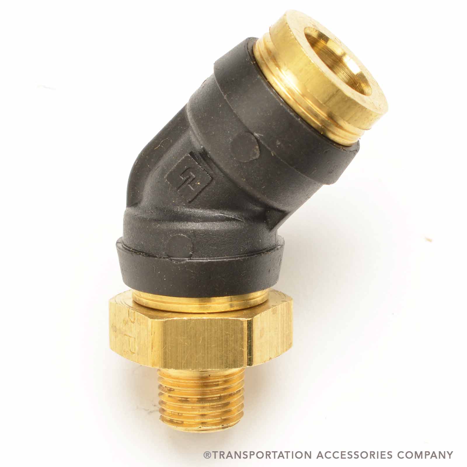 45SPP-2N-6H Parker 45° Air Brake Line Swivel Elbow 3/8" Hose to 1/8" Pipe
