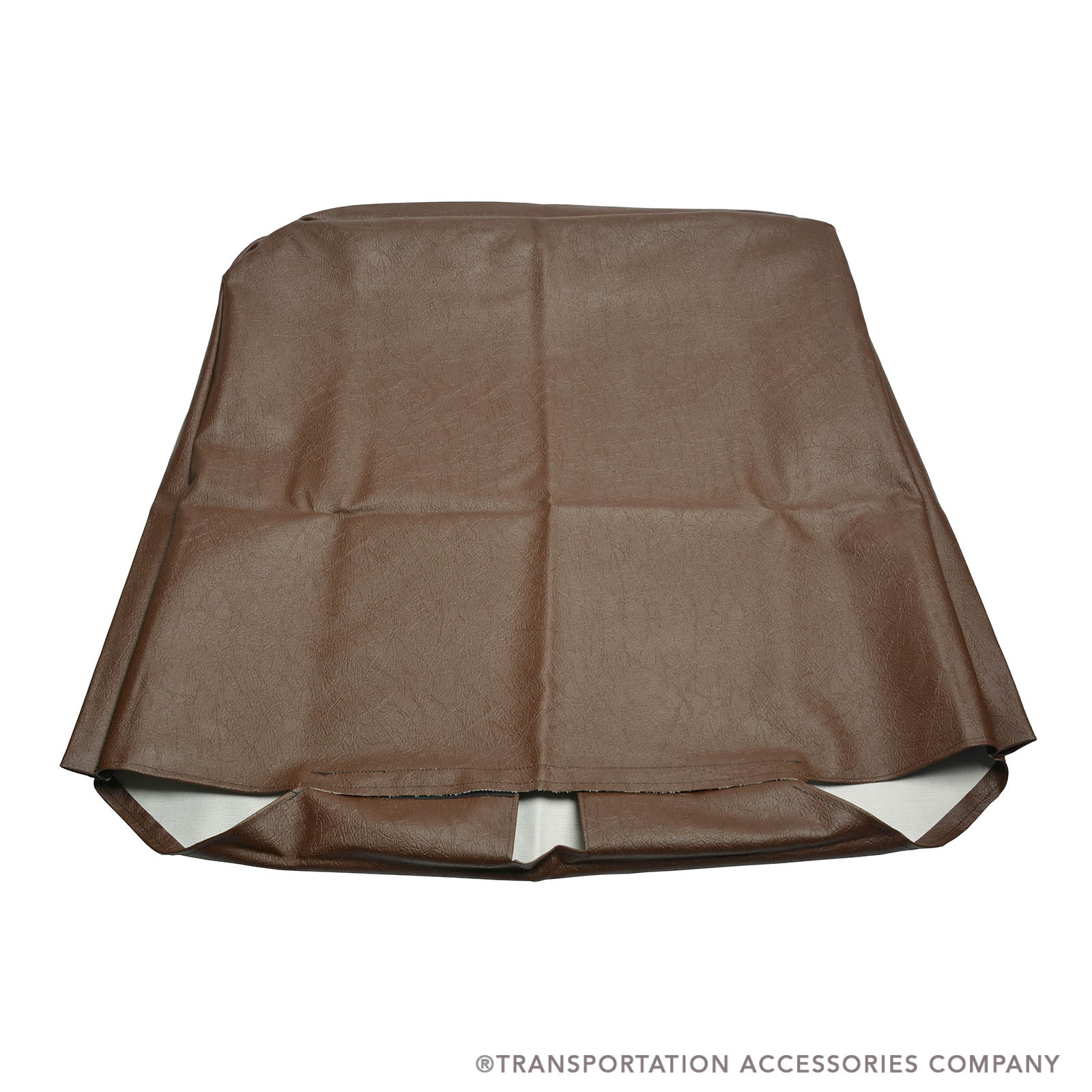 571239-0051SB IC Brown Fireblock Velcro Seat Belt Ready Back Cover for NY Highback