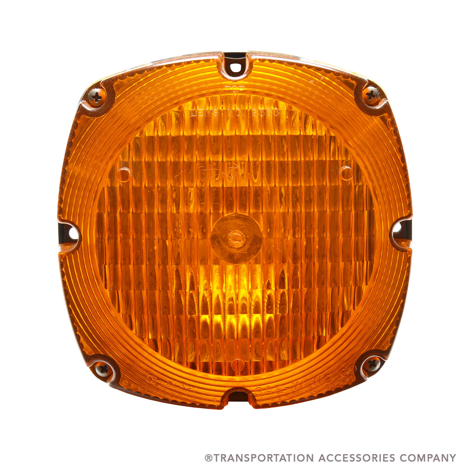 600A Cats Eye Square Amber Warning Lamp