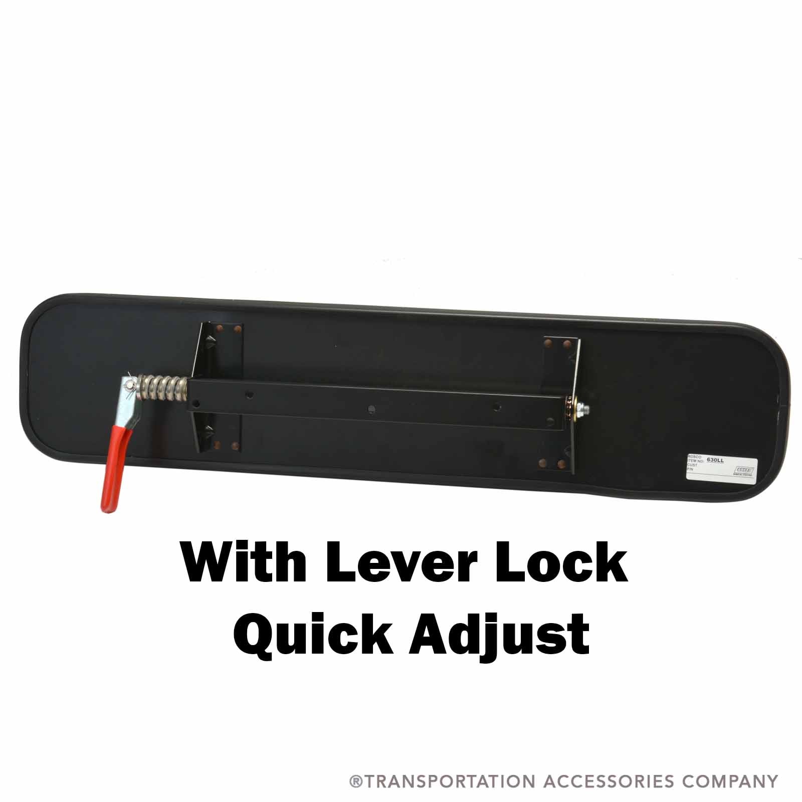 630LL Driver Mirror w/Lever Lock 6" X 30"