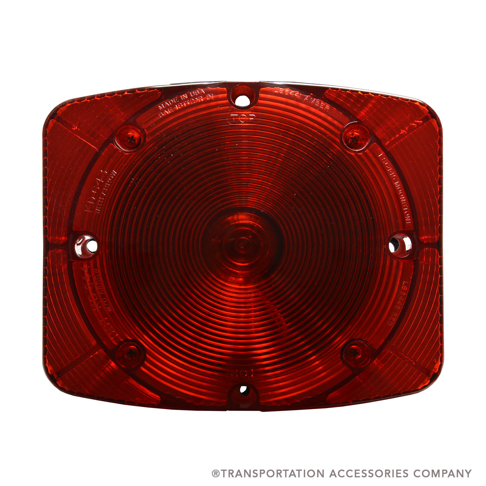 644-2655B KD Red Rectangular Stop Tail Lamp
