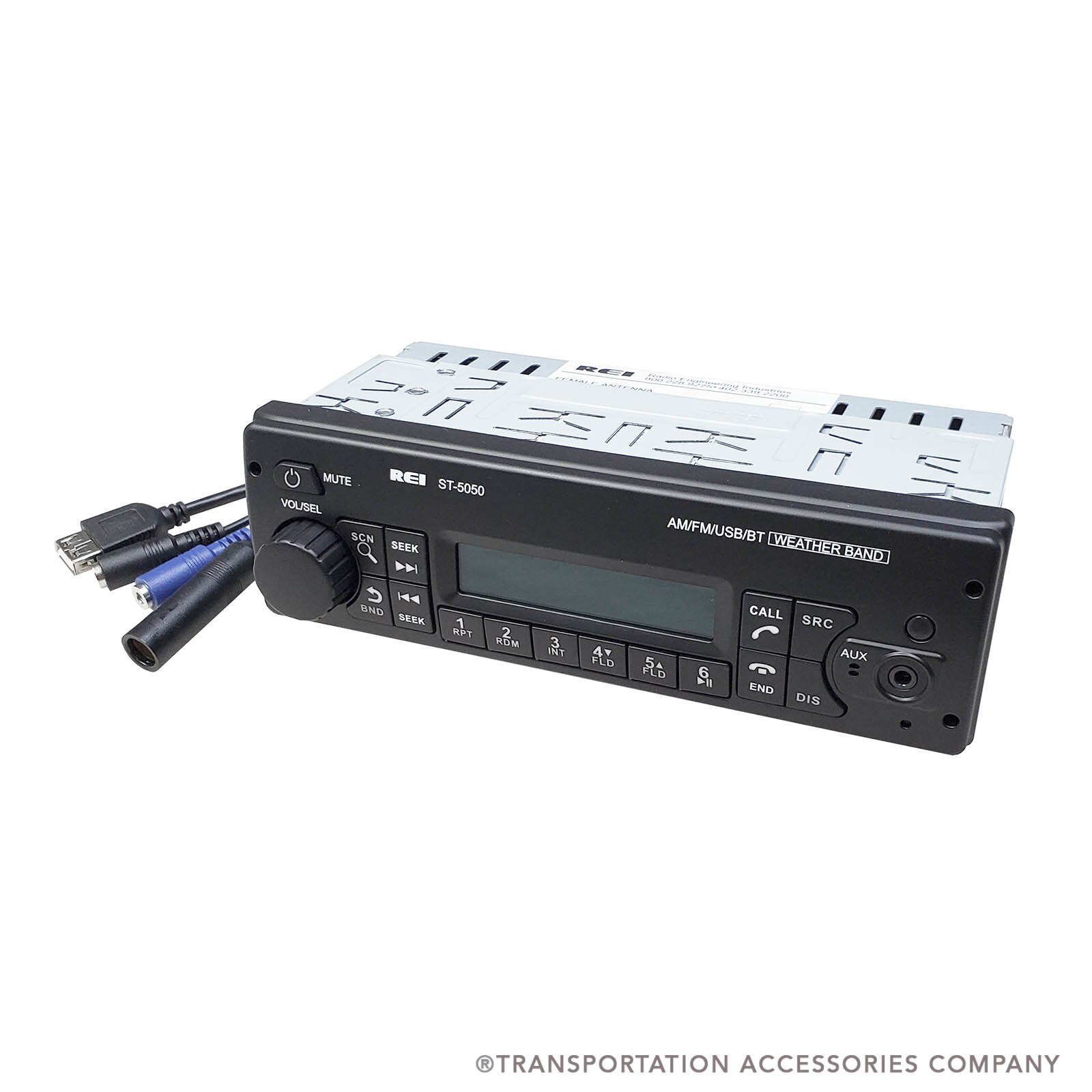 710717 REI ST-5050 AM/FM Radio PA w/USB & Bluetooth