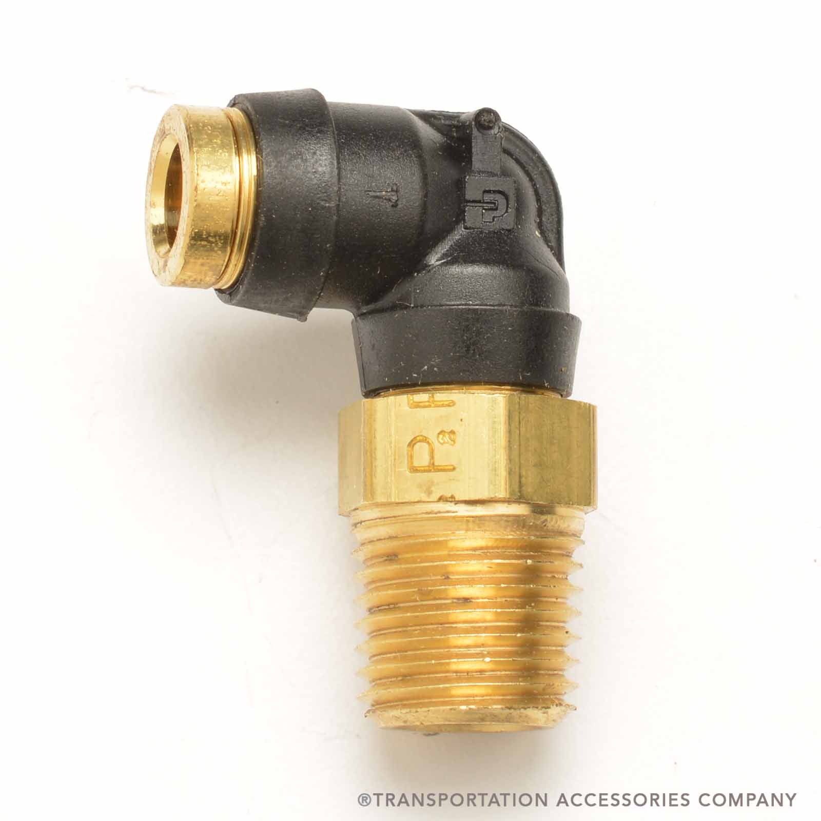 90SPP-4N-4H 90° Parker Air Brake Swivel Elbow 1/4" Pipe to 1/4" Hose