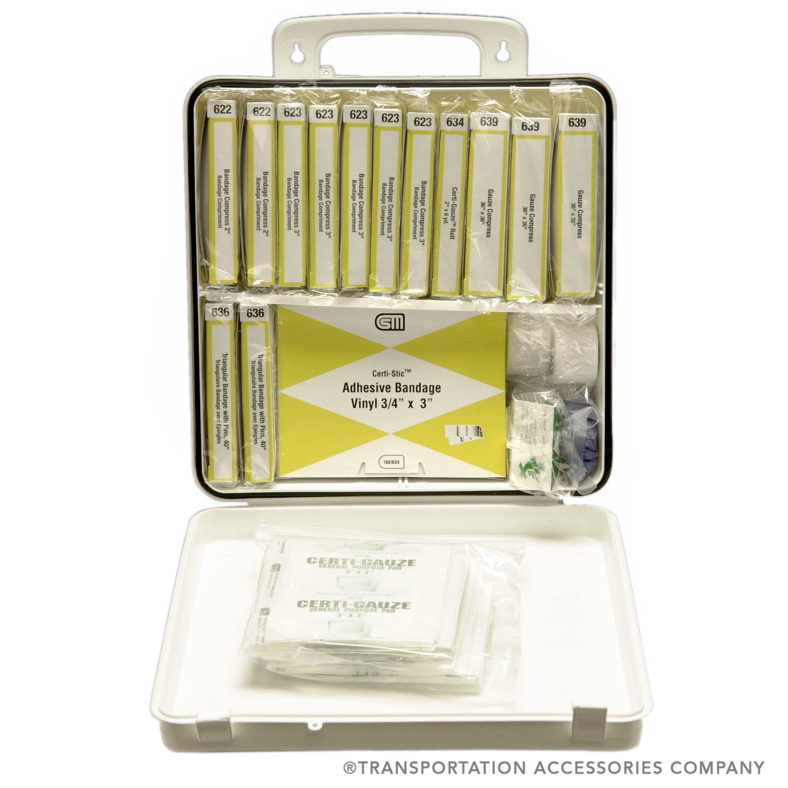 991P National Standard 24-Unit First Aid Kit in Plastic Case