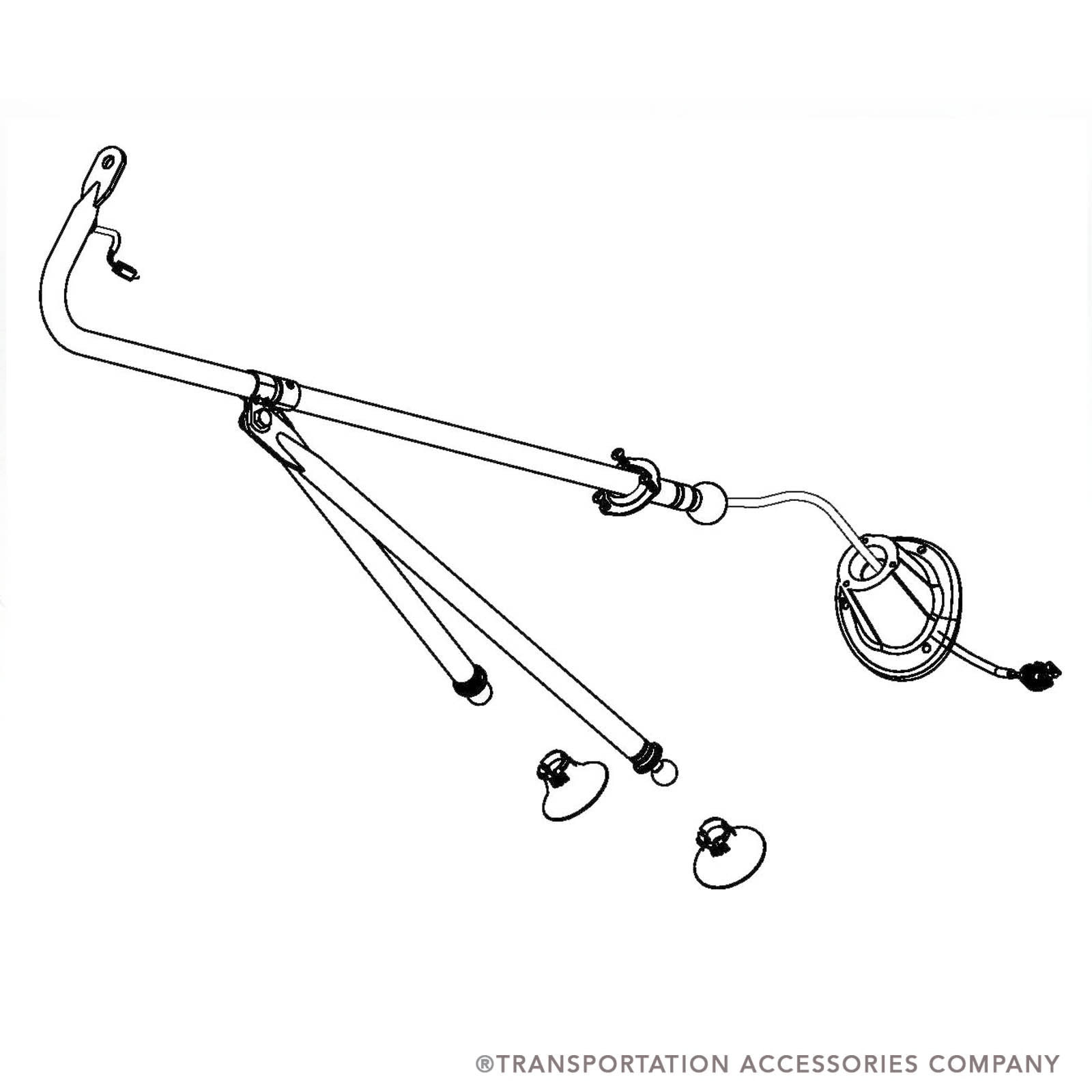 ASY4038-Mirror Bracket Assembly LH Side