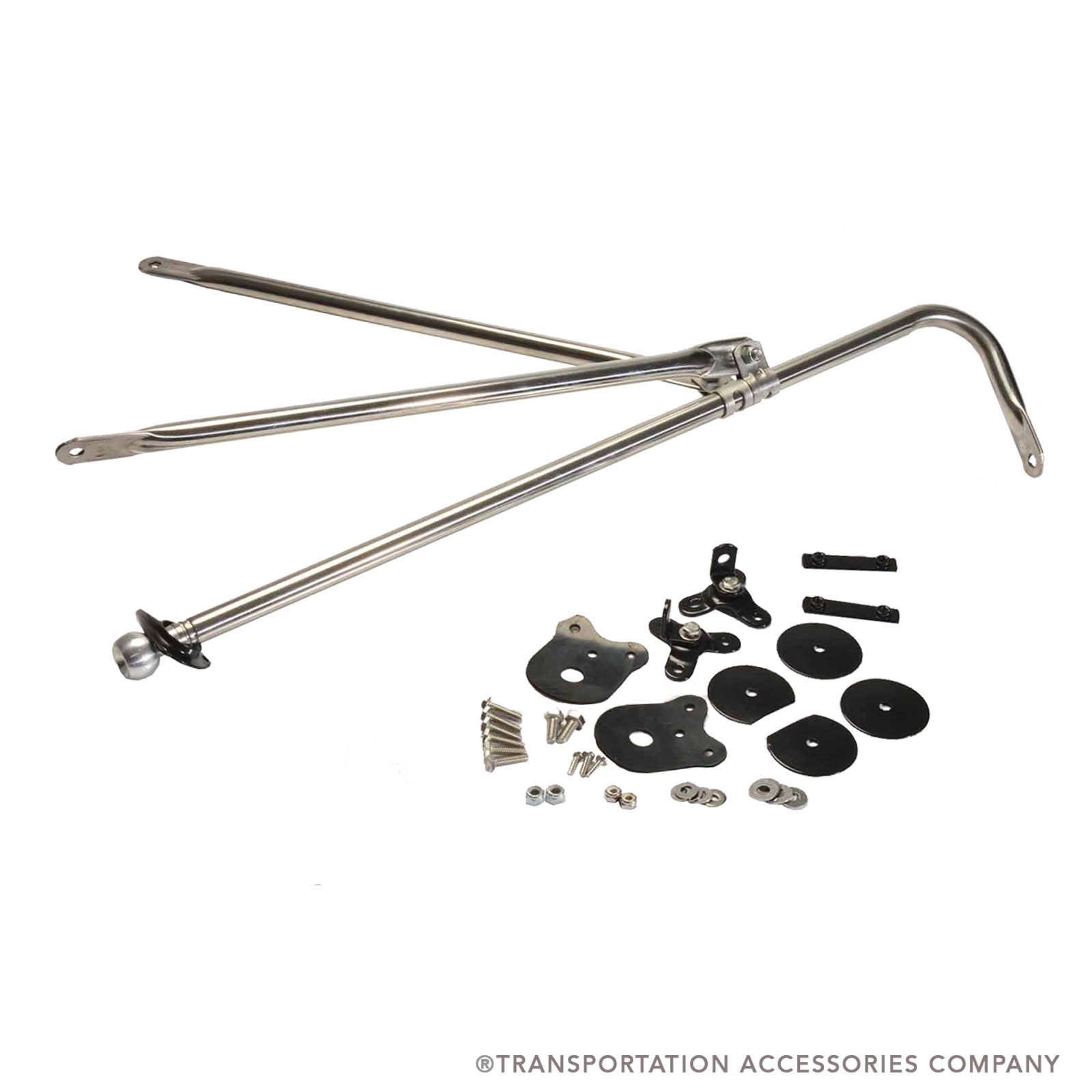ASY4310 Rosco LH Crossview Stainless Bracket Assembly for Thomas C2