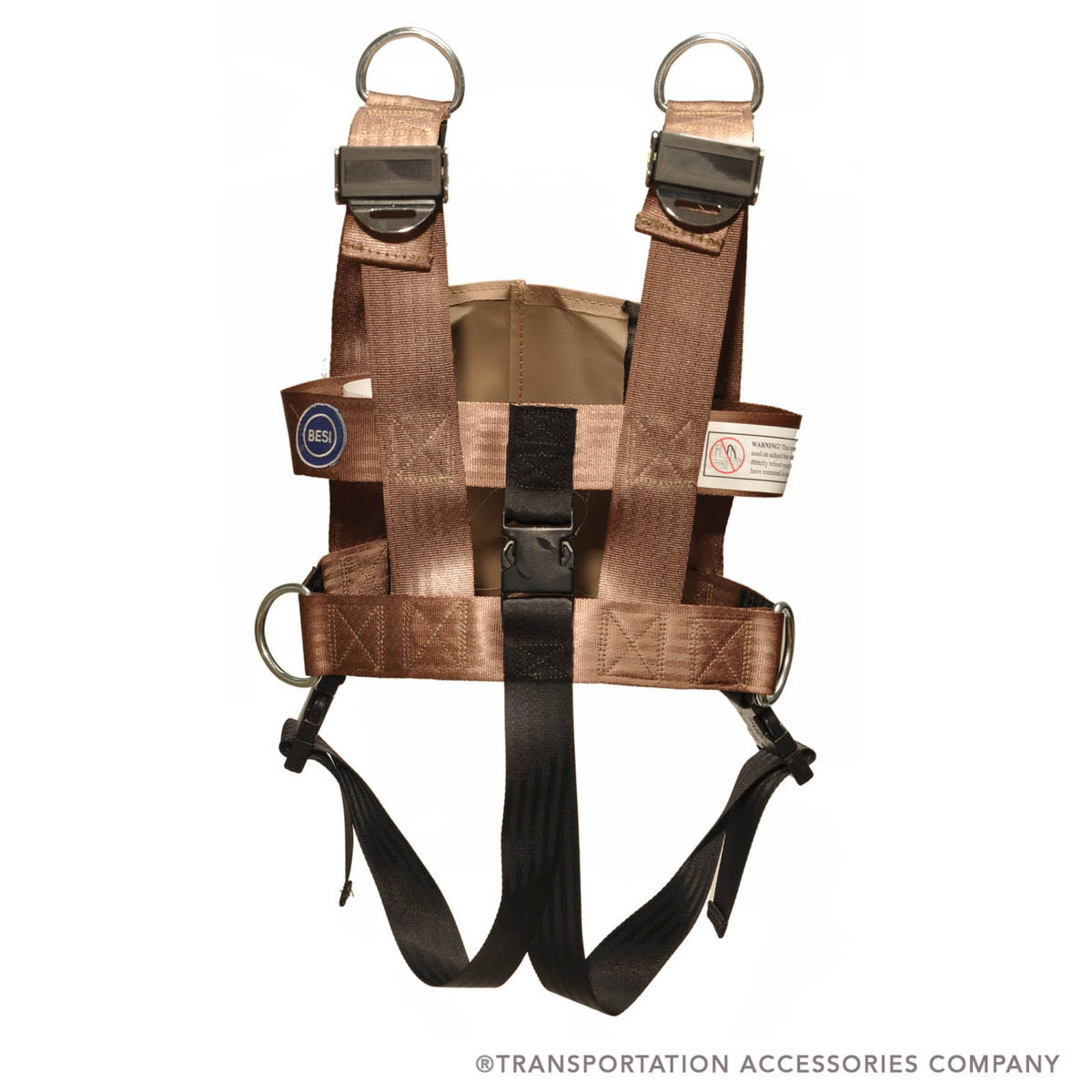 BR-25AIZ Besi Sm Vest w/Seat Mount Crotch Straps & Zip Clip