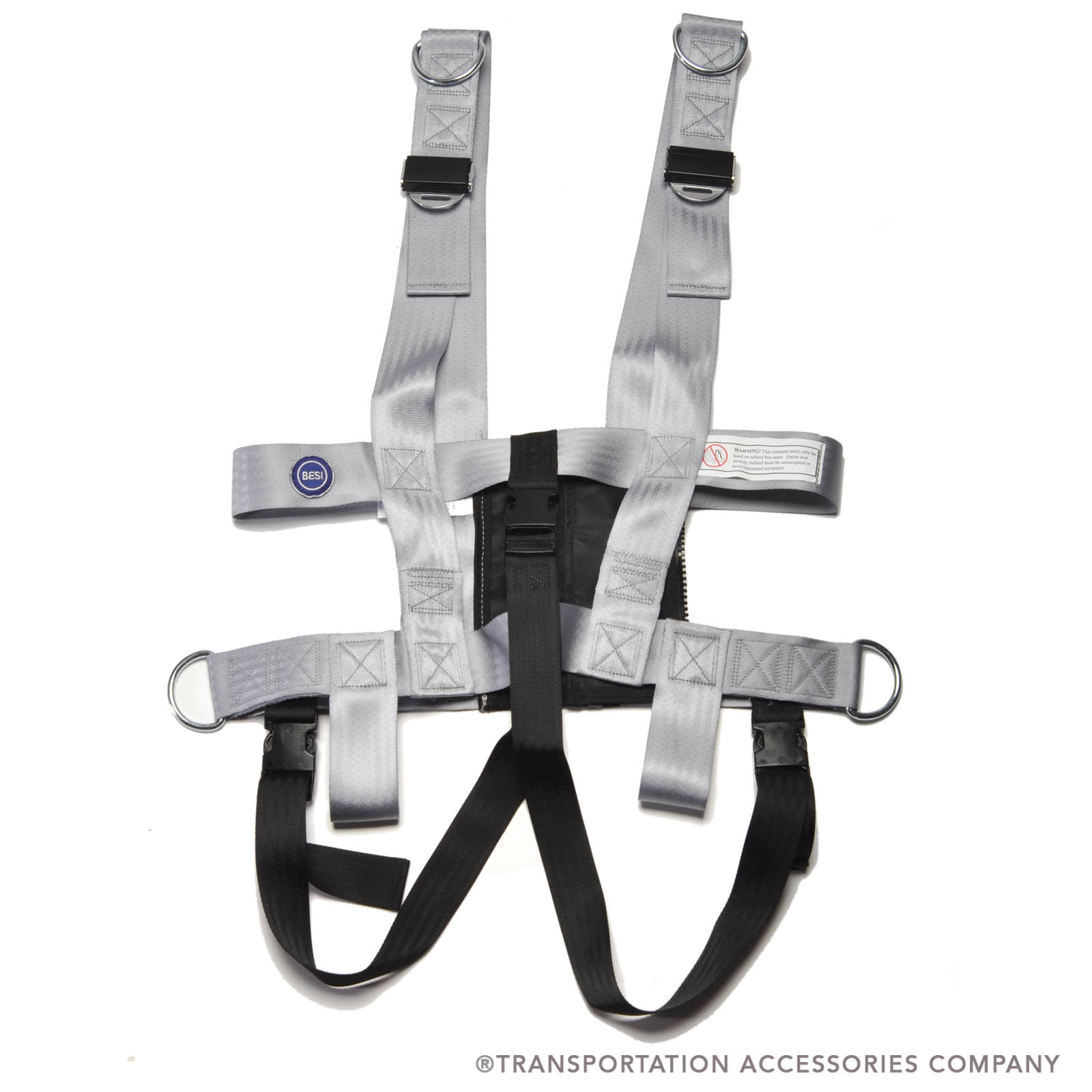 BR-41AI-C Besi Lg Vest w/Crotch Straps & Seat Mount (Gray)