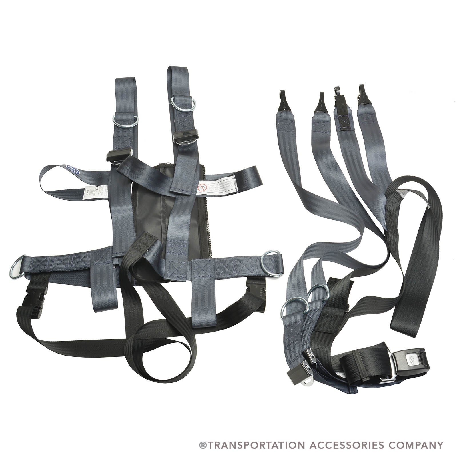 BR45SJIC Besi Large Restraint Vest w/Safe Journey Seat Mount