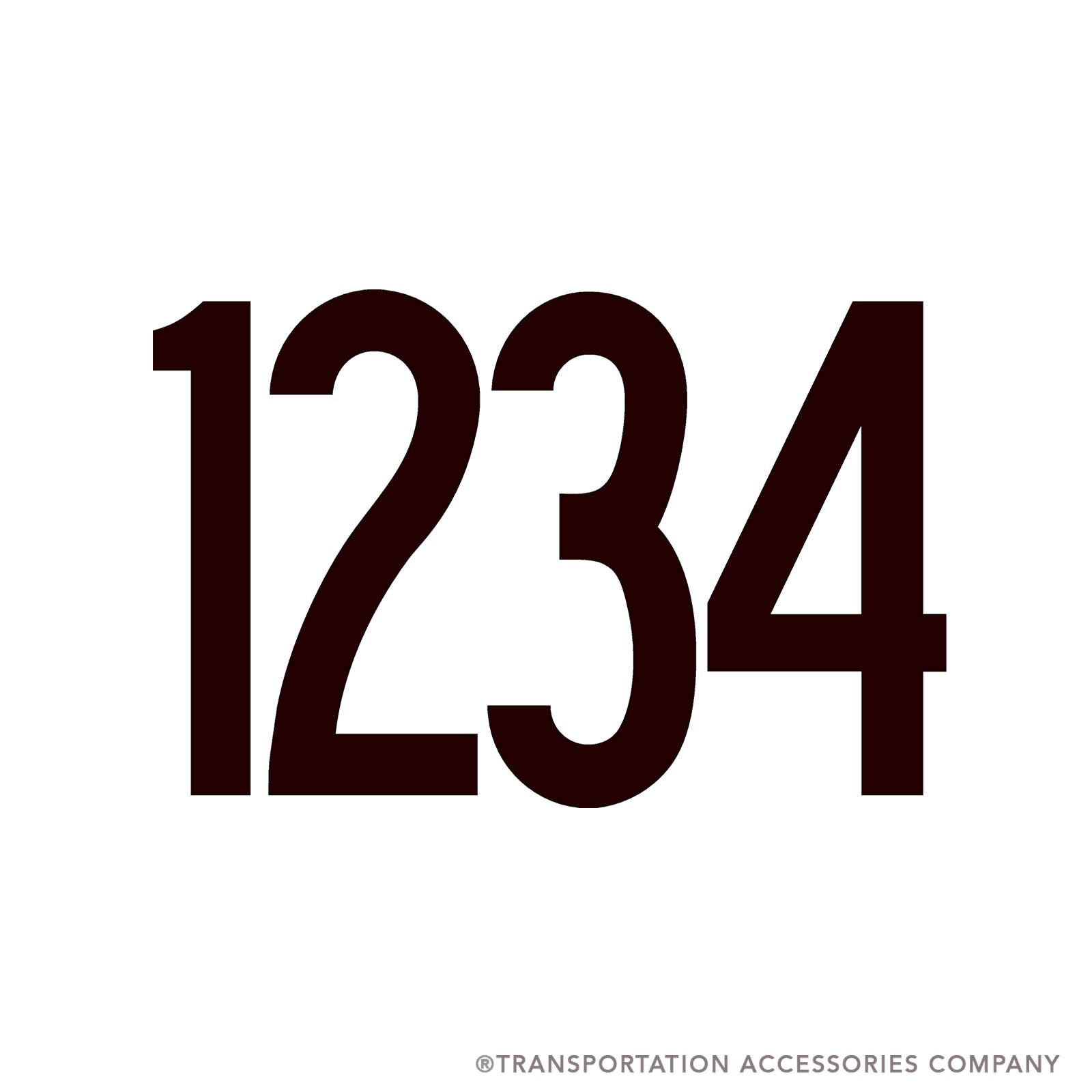 CD4 4 Digit License Numbers