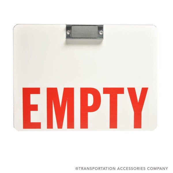 ESIGN Horizontal EMPTY Sign w/Heavy Duty Magnet