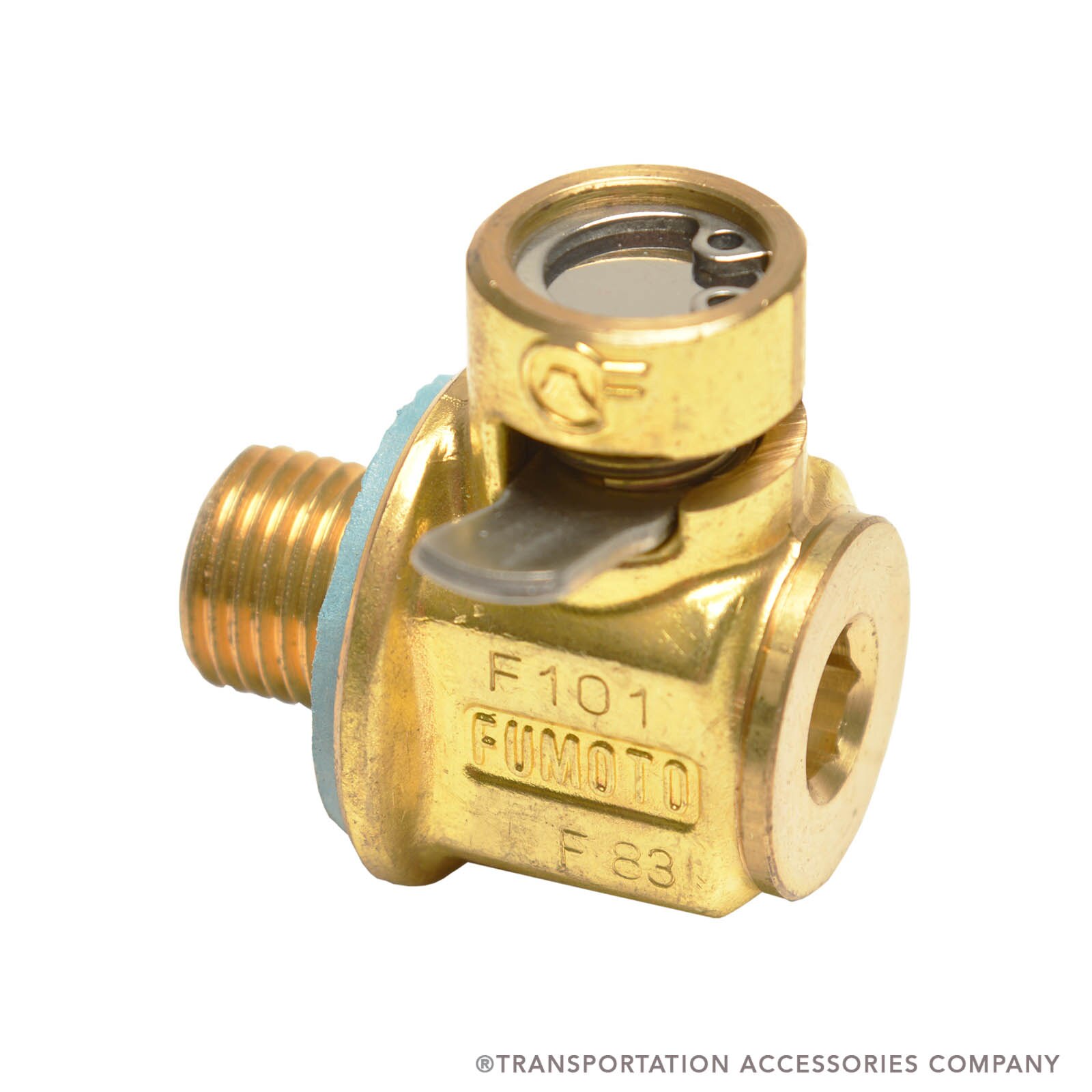 F-101 Engine Oil Drain Valve DT360 thru '84 and '93 Ford 6.9 + 7.3 Up to '94. 1/2"-20UNF