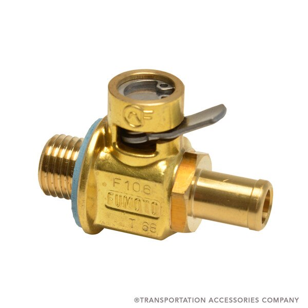 F106N Engine Oil Drain Valve W/Hose Nipple. M141.5