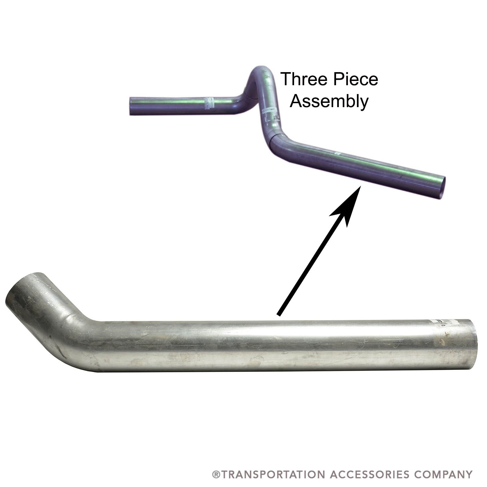 FRLFDTP3 Freightliner Side Exit Tail Pipe Piece 3 of 3
