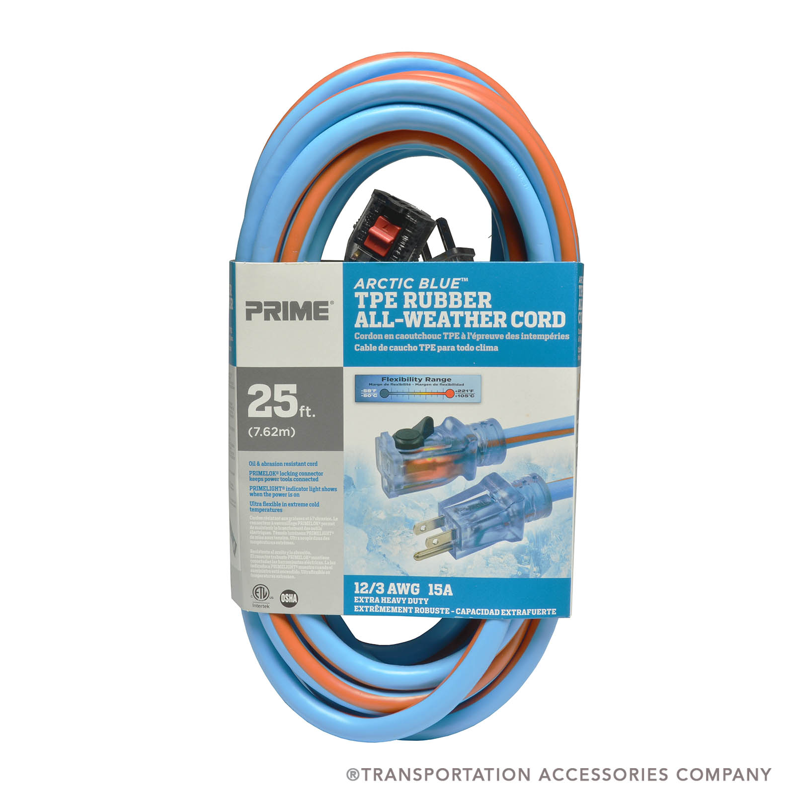 HDEC12-25 Extension Cord - 25 ft-12/3 Cold Weather