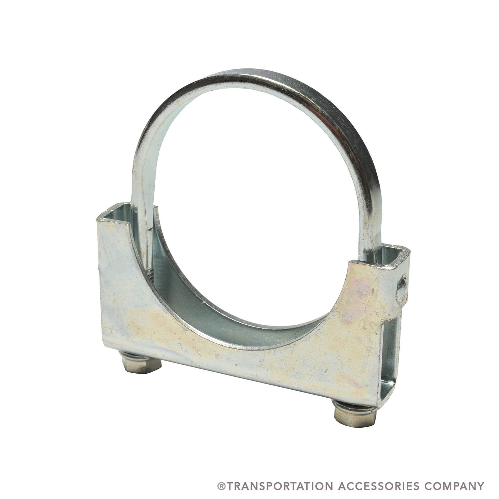HDF-300 3" HD ZINC PLATED DOUBLE SADDLE FLAT BAND U-CLAMP