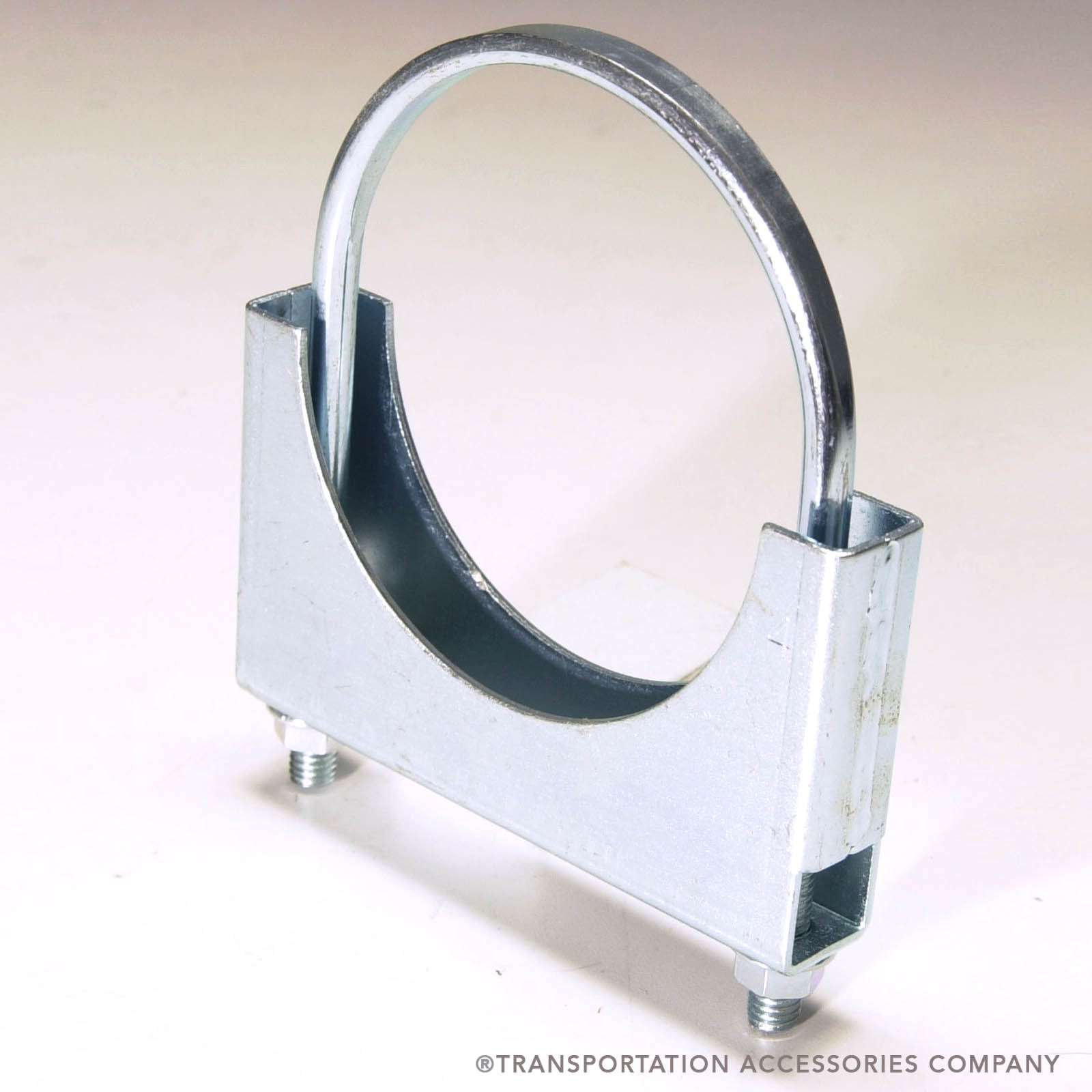 HDF-400 4" HD ZINC PLATED DOUBLE SADDLE FLAT BAND U-CLAMP