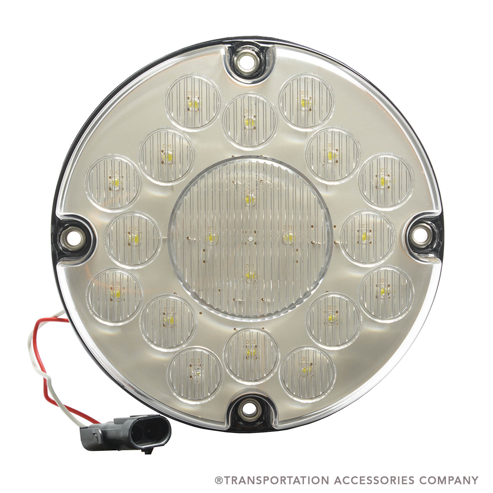 M90450-BB Maxima 7" LED Clear Back Up Light With Blue Bird Plug