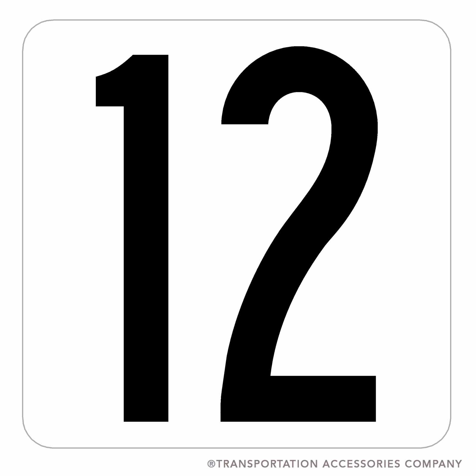 MID6-2DW 7" x 7" Magnetic Decal -Double Digit
