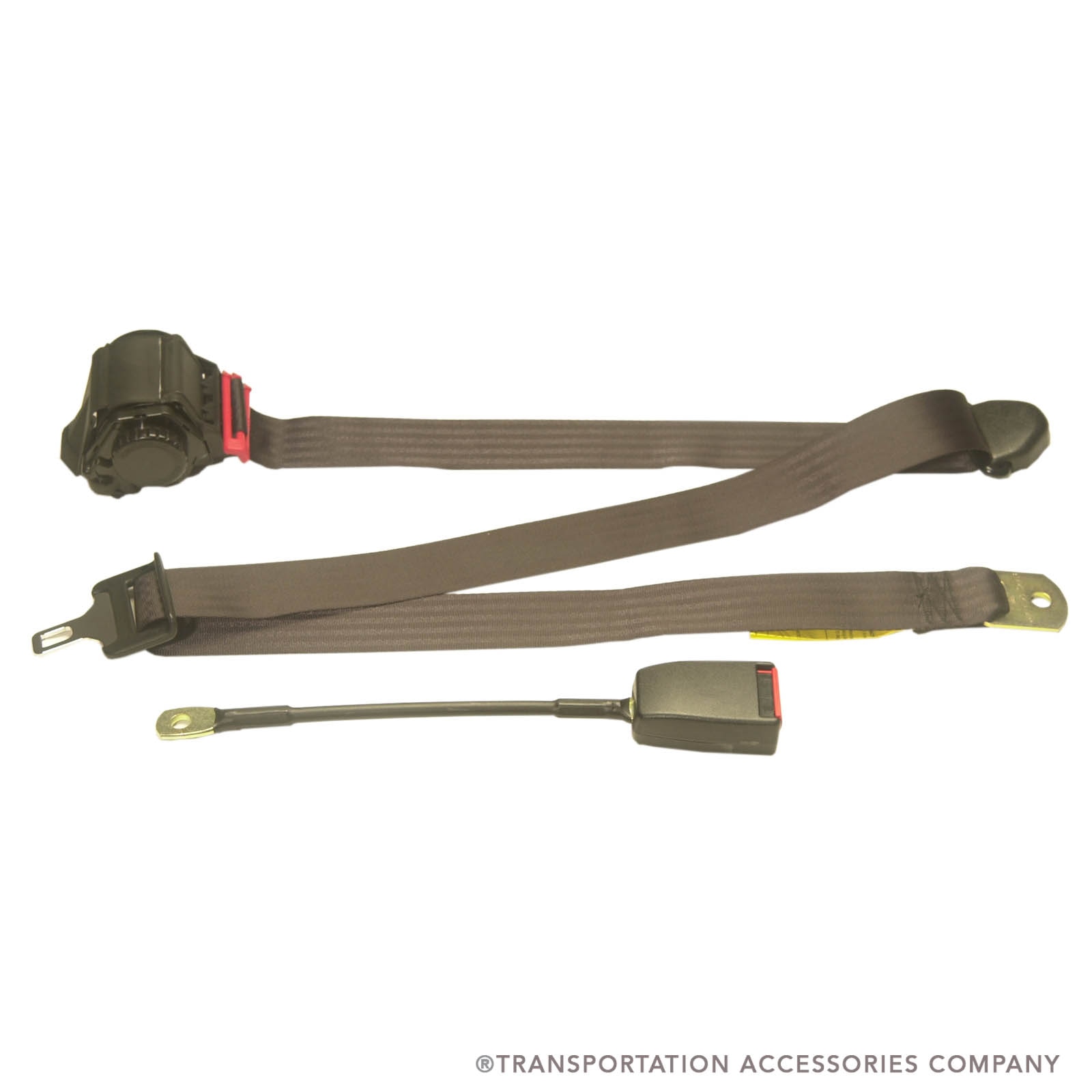 PBLR-3E12 Beams 3 Point Driver Belt Assembly W/12" Cable Riser