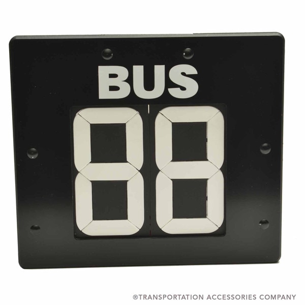 Magnetic Bus RCXL-M2B Large 2-Digit Magnetic Bus Changer Sign