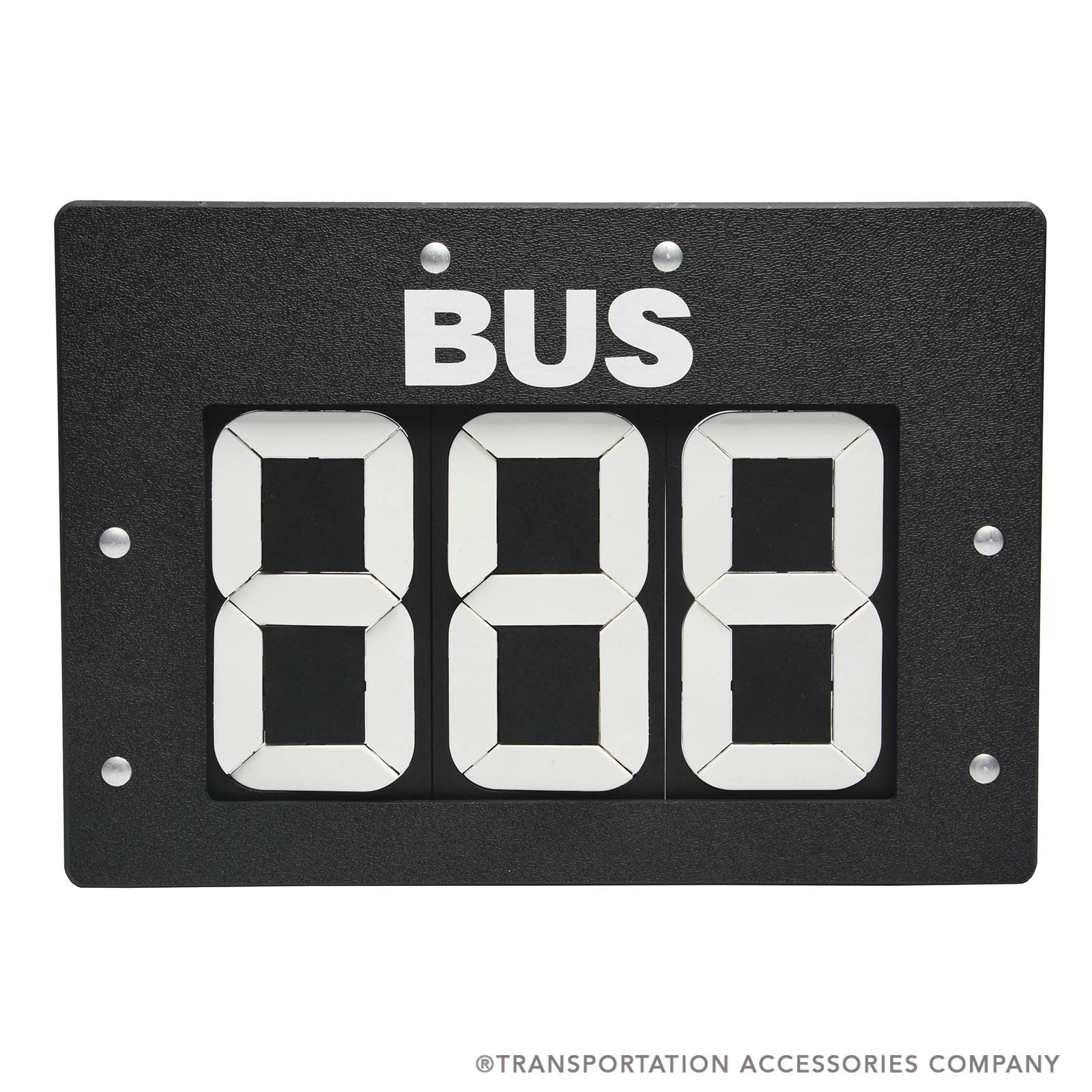 RCXL-M3B Large 3-Digit Bus Changer Sign w/Magnets