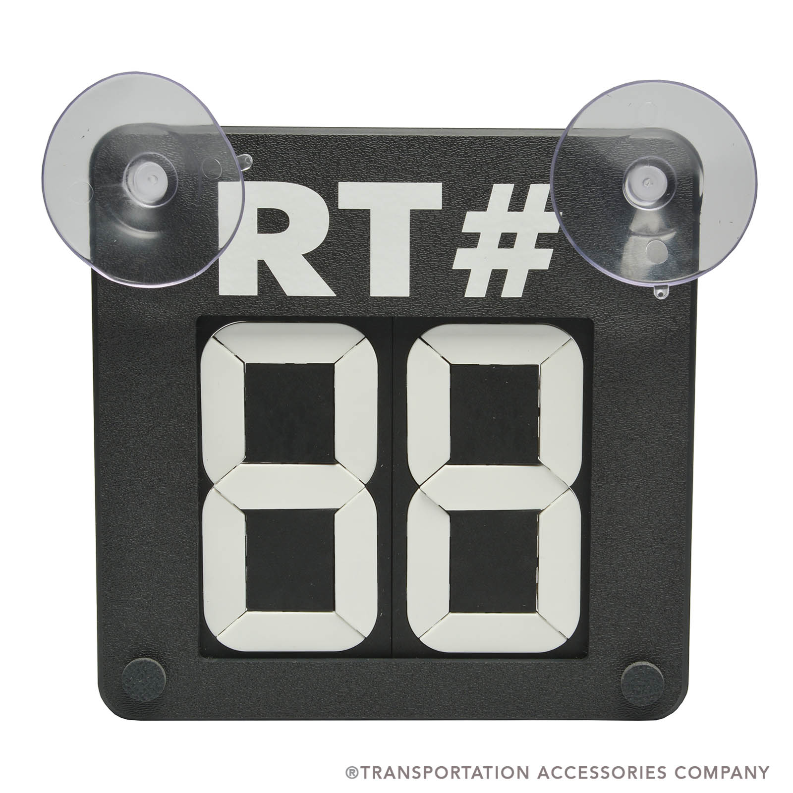 RCXL-SC2: Large 2-Digit Route Changer Sign w/Suction Cups