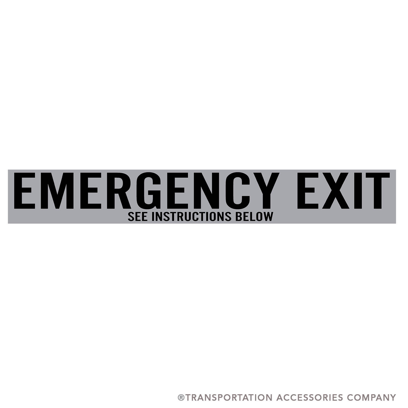 SB197  Emergency Exit Decal