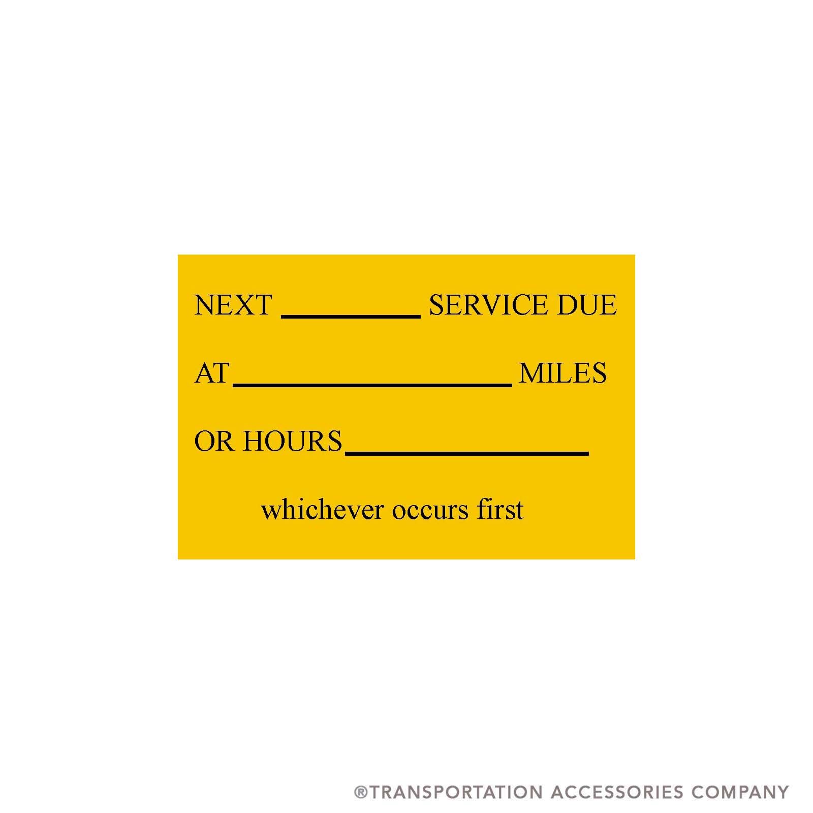 SB-213 NEXT SERVICE Decal