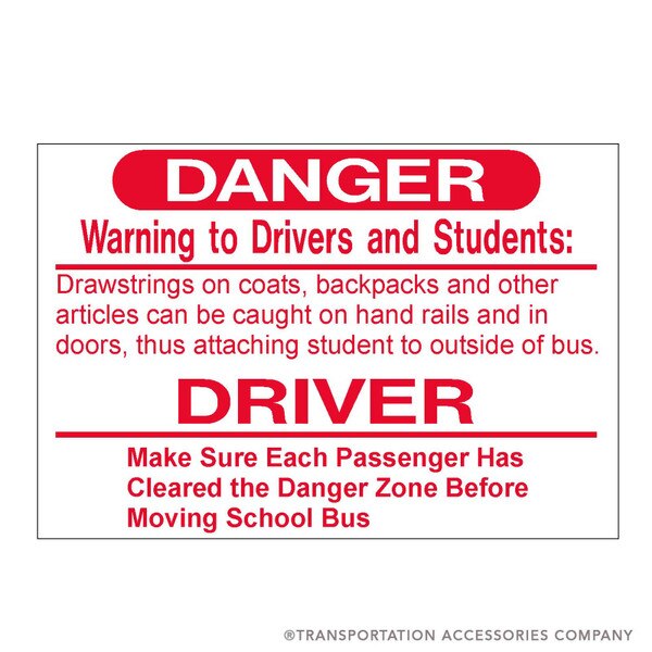 SB-220 Drawstring Danger Decal