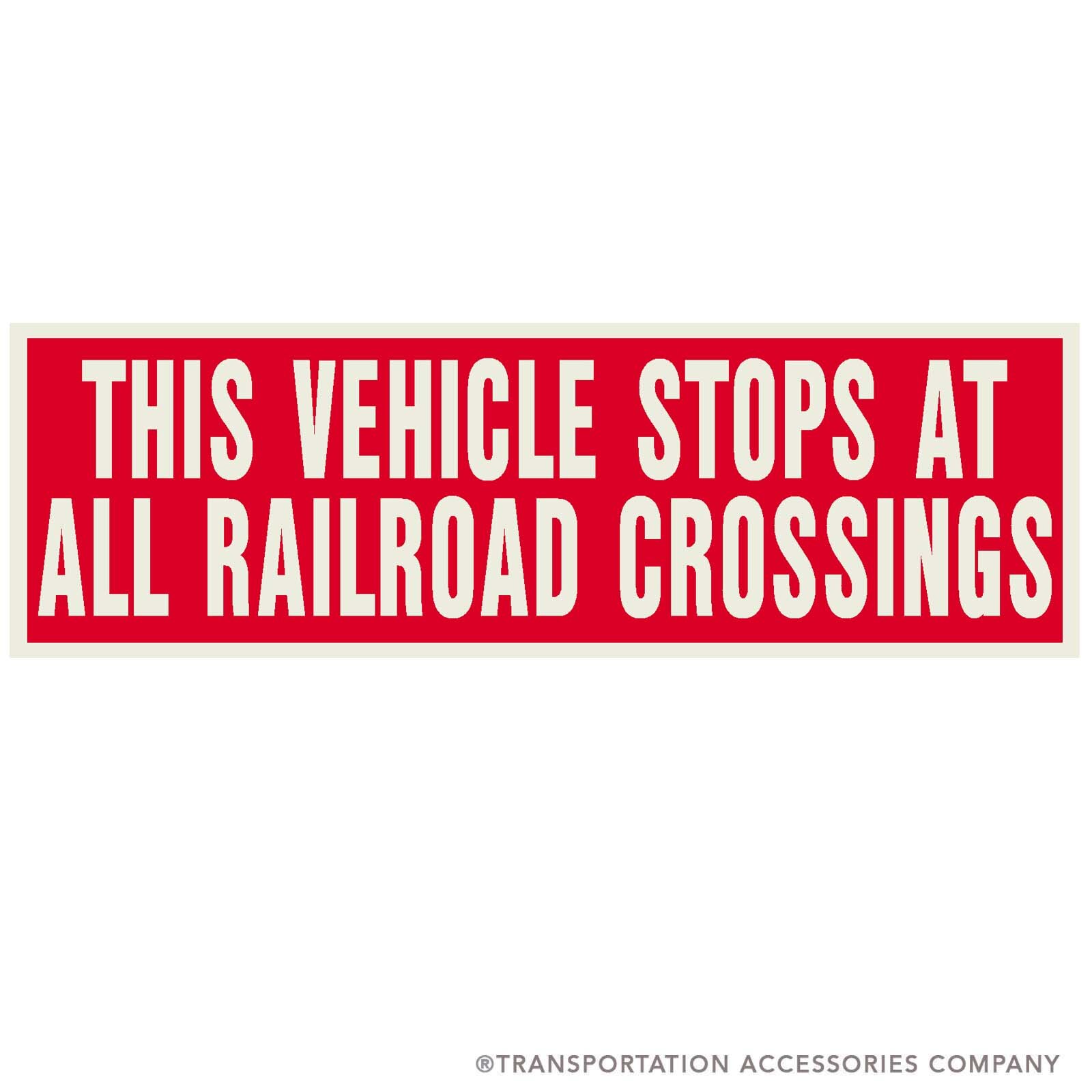 SB-36A Railroad Crossing Decal