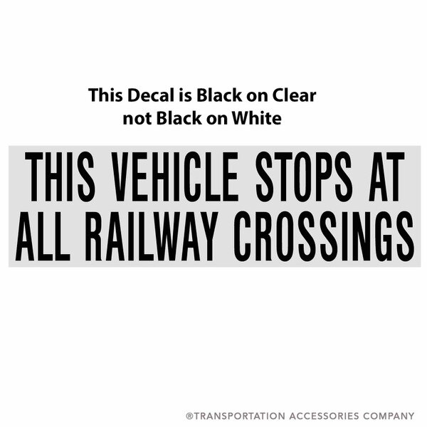 SB-36 Railroad Crossing Decal