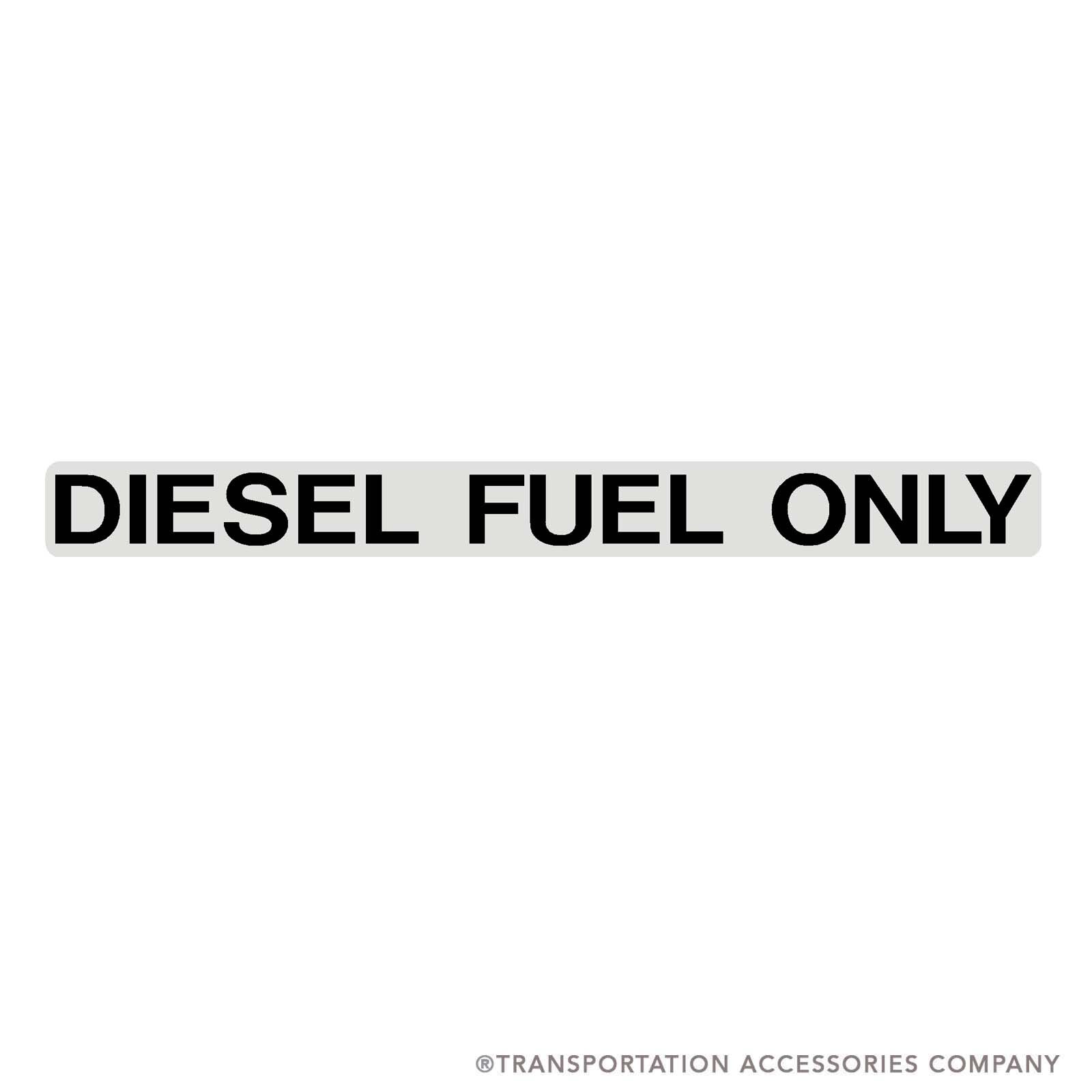 SB44A Diesel Fuel Only Decal