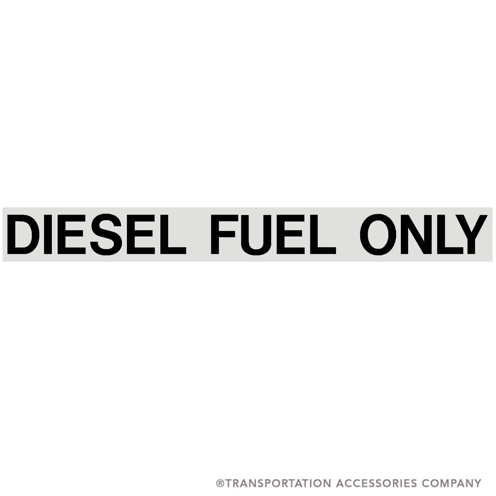 SB44 Diesel Fuel Only Decal
