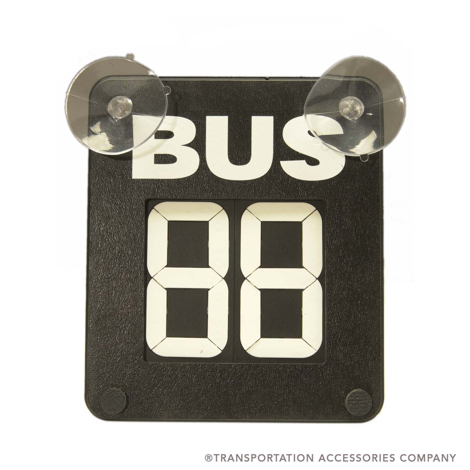 SBRC-SC2: 2-Digit Bus Changer Sign w/Suction Cups