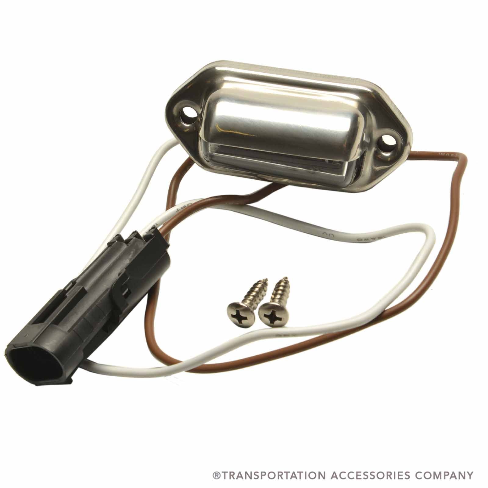 SL-1-BB Stainless License Light w/Blue Bird Plug