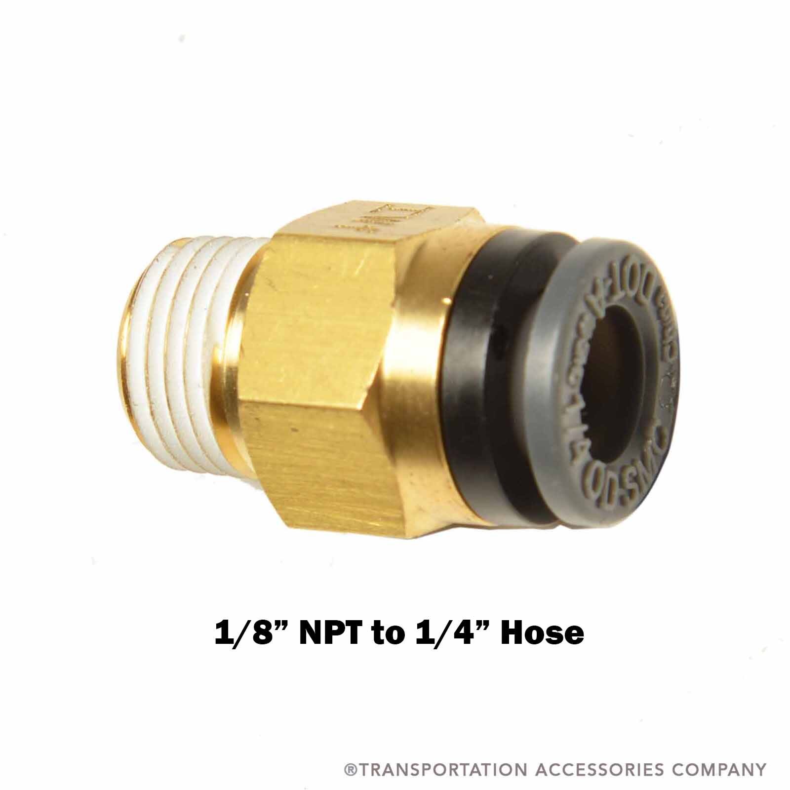 SS-2N-4H Air Fitting, Straight, 1/8" PIpe to 1/4" Hose